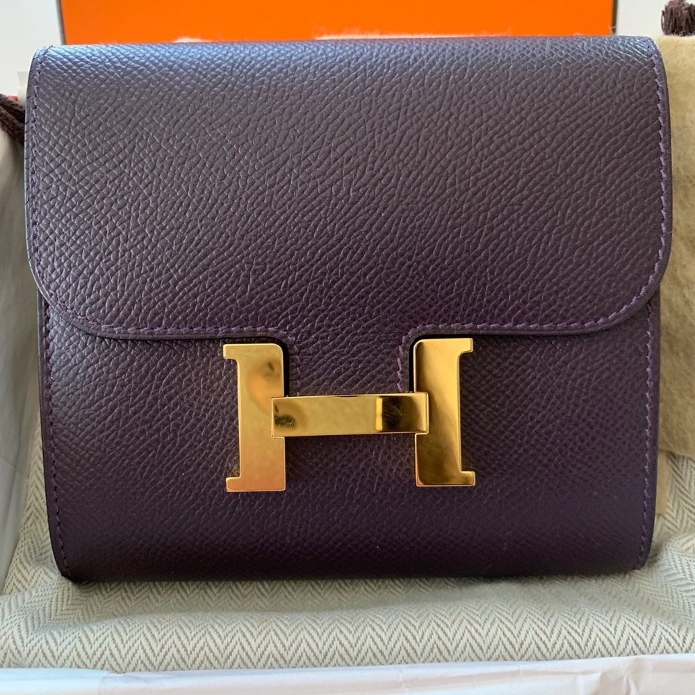 Hermes Constance compact wallet